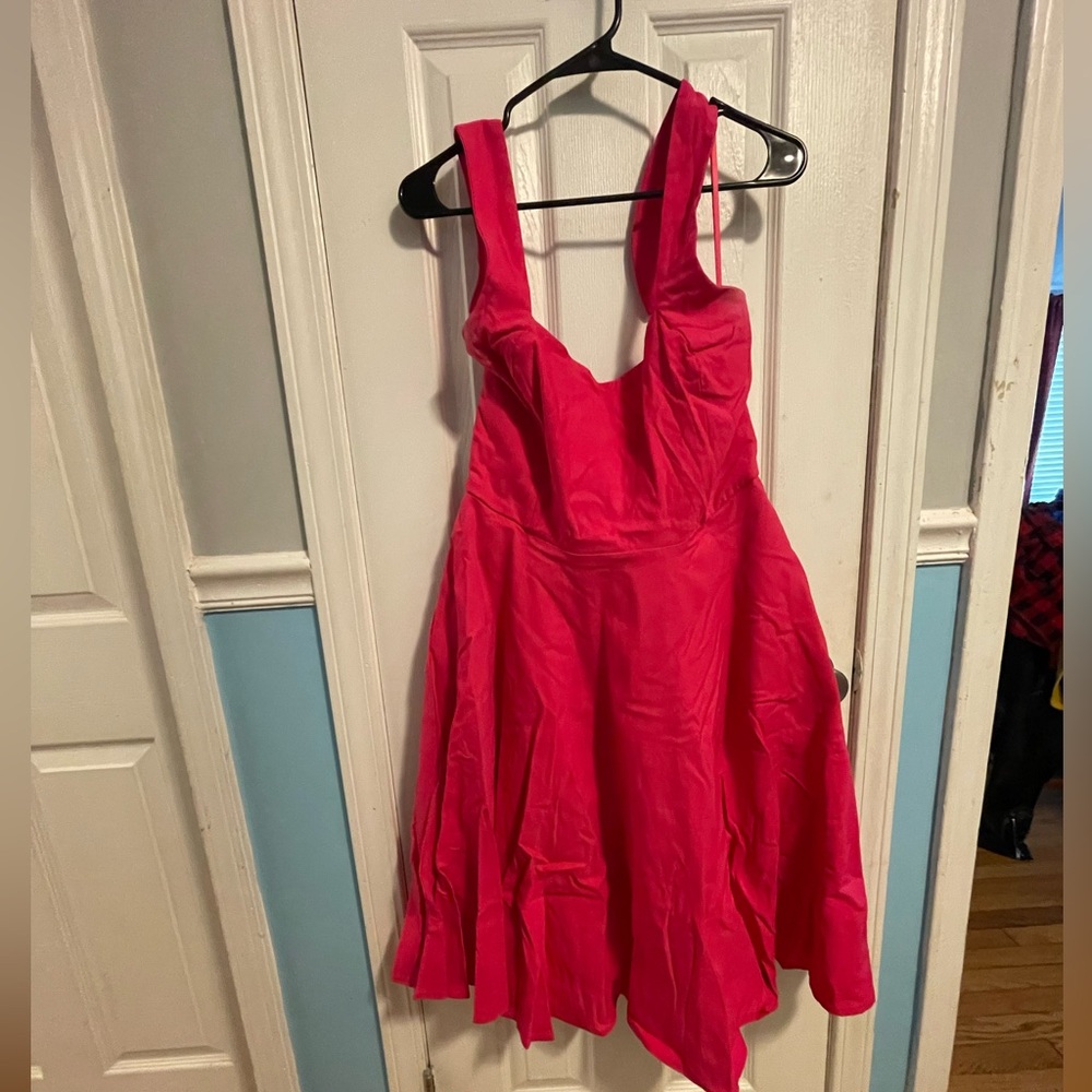 Unique Vintage Hot Pink Dress